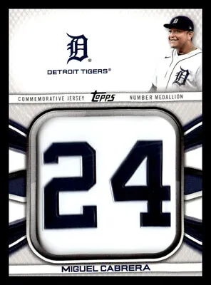 ⚾ Miguel Cabrera 2022 Topps Commemorative Jersey Number Medallion ⚾ • $0.99