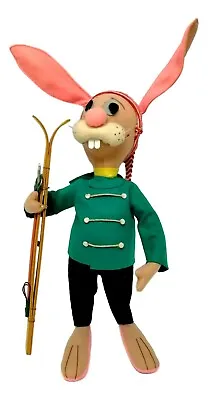 Rabbit Skier IN Cloth Lenci Years 60 - Doll Reborn Snowman Vintage • $331.08