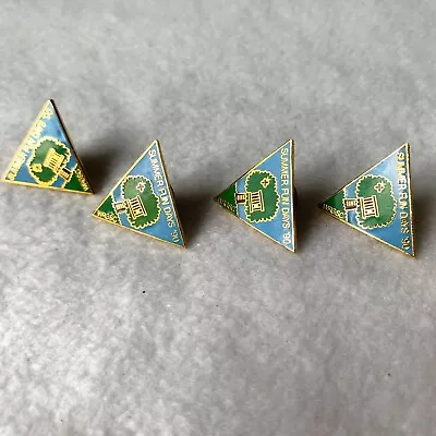 Vintage Girl Scouts Summer Fun Days 1990 Treehouse Lapel Pin WRGSC Set Of 4 • $12