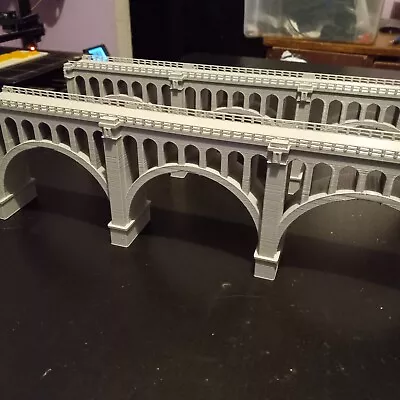 Kato Double Track 30-Inch Long Paulins Kill Viaduct Bridge 3D Printed. • $129.99