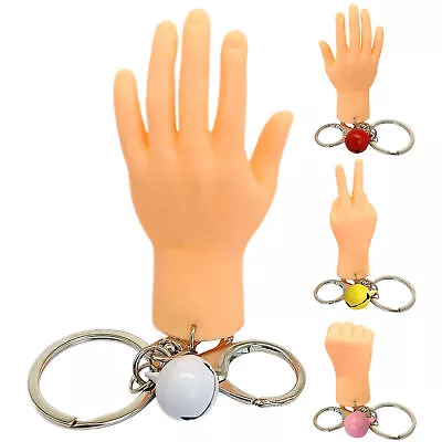 Hand Miniature Keychain Tiny Hand Charm Key Ring With Bell For Cat Teasing • $7.72