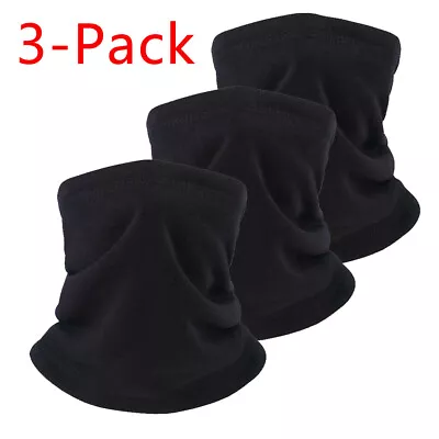 3Pack Fleece Neck Warmer Winter Neck Gaiter Cold Weather Face Mask For Men Women • $13.99