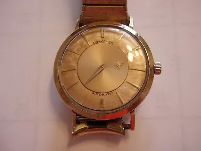 Vintage LONGINES Automatic Mystery Dial 10K GF Gold Filled 1200 Admiral WATCH  • $175