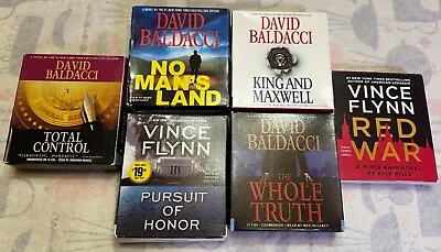 6 Audio CD Book David Baldacci Vince Flynn Whole Truth Pursuit Honor Mystery • $14.49