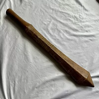 Antique Polynesian Carved War Club WWII Being Back 30.5 Inches Long • $450