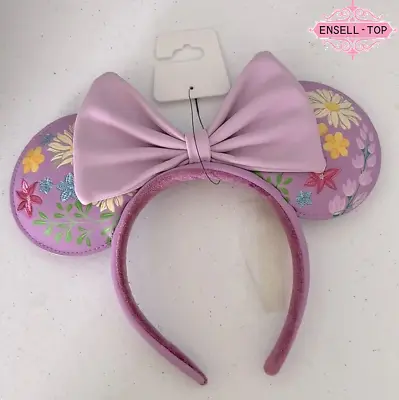 Loungefly Disney Anniversary Flower Headband Minnie Ears Purple 2023 Rare Mouse • $15.50