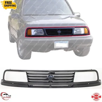 For 1989-1995 Suzuki Sidekick Front Grille Assembly With Headlight Bezels Black • $85.10