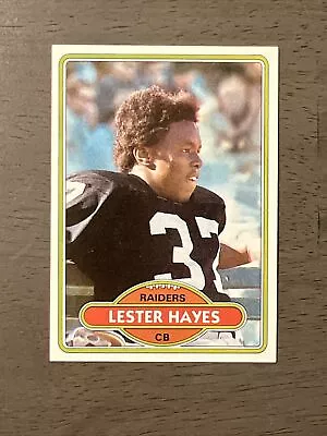 1980 Topps Football Set Break #195 Lester Hayes Rc  2  Sharp   Free Shipping • $8