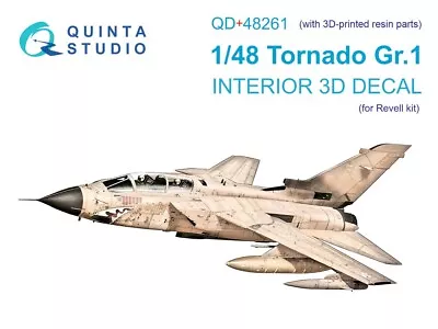 1/48 Quinta Studios 3D Interior Decal #48261R Tornado GR.1 W/Resin For Revell • $59.99