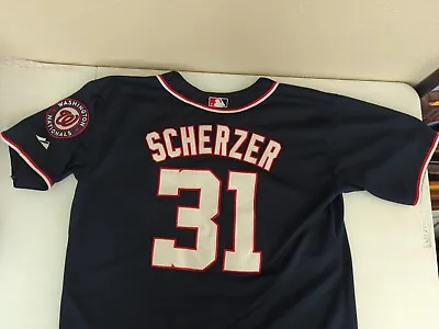 $44.45 • Buy Max Scherzer #31 Washington Nationals Majestic Baseball Jersey COOL BASE Size 44