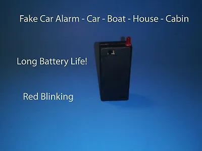 FAKE ALARM LED LIGHT- RED BLINKING AA CAR BOAT HOUSE CABIN LONG BATTERY LIFE 9v • $19.95