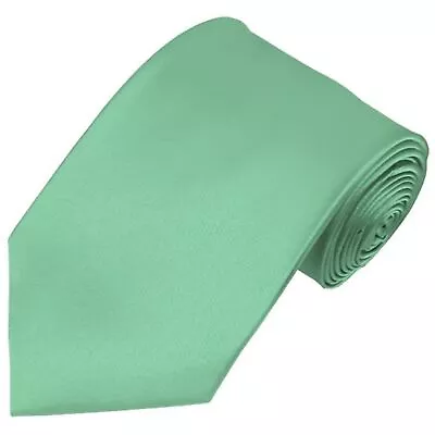 Solid Color 3.5 Inch Wide And 62 Inch Extra Long Necktie For Big & Tall Men • $16.99