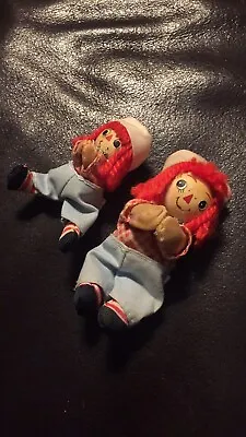 VINTAGE RAGGEDY ANDY 1978 BOBS-MERILL CO VERY RARE! Two Dolls. Clamp Hand. • $25