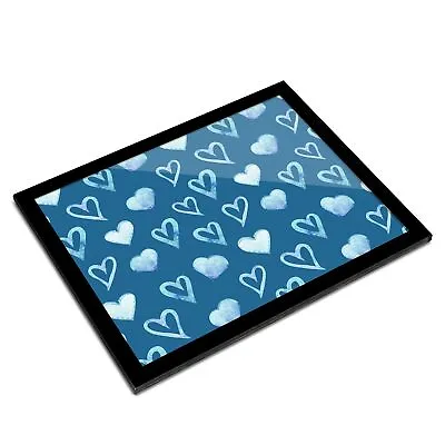 £39.99 • Buy A3 Glass Frame  - Blue Love Hearts Boys Boyfriend  #44373