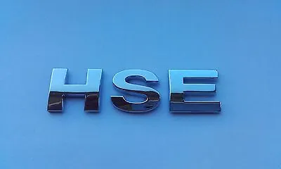 New Chrome 3D Self-adhesive Car Letters Badge Emblem Sticker Spelling HSE • £4.49