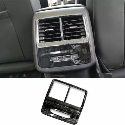 Back Row Air Outlet Vent Cover Trim For 2019-23 Volkswagen Jetta Mk7 Steel Black • $26.20