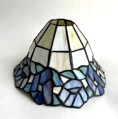 Small Vintage Leaded Stained Glass Lampshade • $35