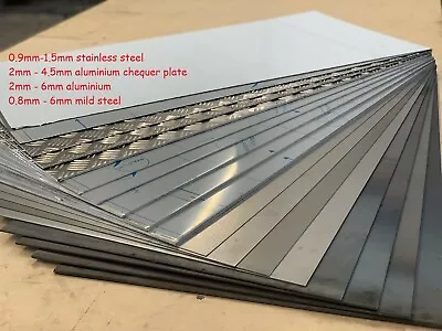 £80 • Buy Steel, Aluminium, Stainless, Plate, Sheet 0.8mm 1mm 1.5mm 2mm 3mm 4mm 5mm 6mm