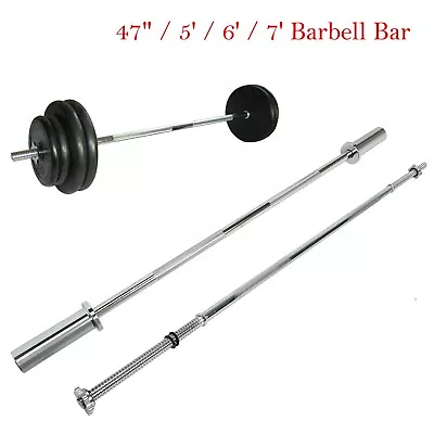 47  5' 6' 7' Olympic Barbell Bar Work Out Home Gym Weight Lifting Bar 1  2  • $68.64