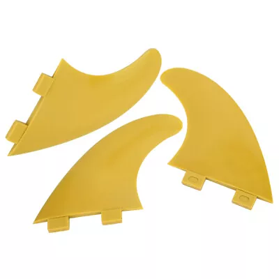 Yellow G5 3pcs FCS G5 Surfboard Tail Fin Left Middle Right Surfing Accessor ND2 • $21.21