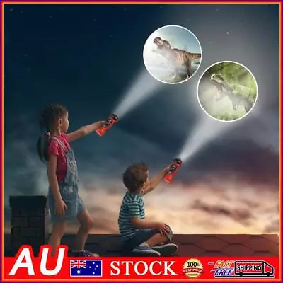 Kids Cartoon ​Dinosaur Projector Flashlight Baby Sleep LED Project Lamp Toy • $9.79