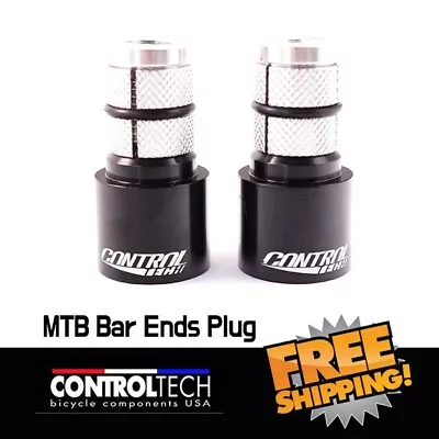 ControlTech Terminator Plugs MTB 22.2mm Size Bar- Ends Plugs / New Logo • $23.90