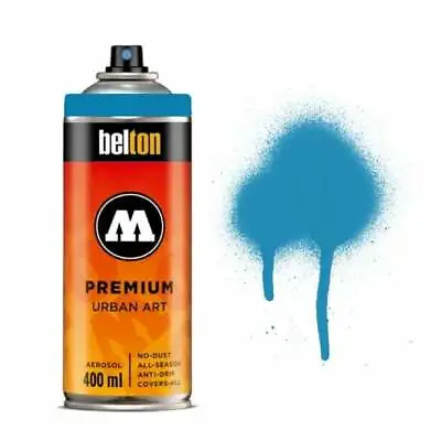 Molotow Premium Belton Spray Paint - BLUE TONES - Semi Gloss Dual 400ml Can • £9.99