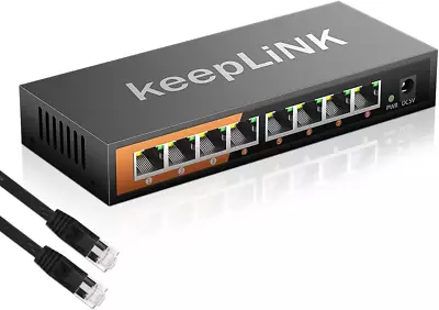 8 Port Gigabit Ethernet Network Switch Unmanaged Ethernet Splitter Desktop St • $50.91