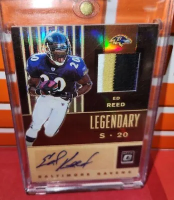 2020 Panini Optic ED REED Prizm Auto Patch #ed 25 Refractor - 3 Color Patch • $149.95