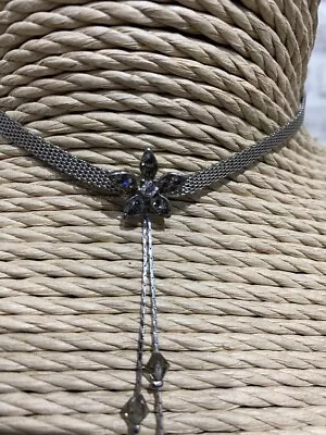 £5.39 • Buy Vintage/modern Costume Jewellery RIVER ISLAND Silver Tone Sparkly Choker  JW108