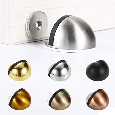 Invisible Door Stop Anti-Collision Magnetic Floor Mounted Stop Stainless Steel • £5.03