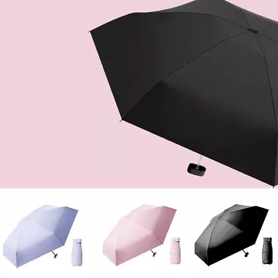 $23.79 • Buy Mini Umbrella Small Travel Umbrella Case Portable Anti-UV Pocket Rain Windproof.