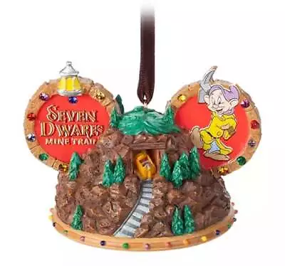 Disney Seven Dwarfs Mine Train Ears Hat Ornament • $32