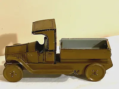 J. Chein Tin Wind-up Army Supply Toy Truck Ag-85 • $275