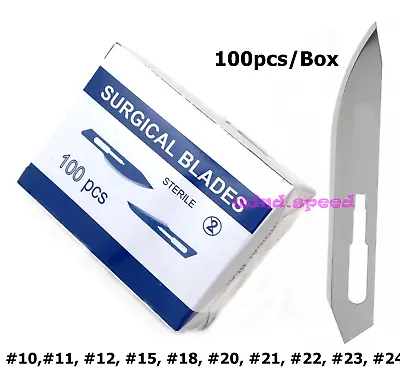 100pcs/box Scalpel Blades For Dental Medical Stainless Steel Surgical Blade Tool • $195