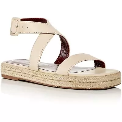 STAUD Womens Lara Leather Espadrille Flatform Slingback Sandals Shoes BHFO 6565 • $60.99