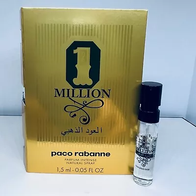 One Million Golden Oud By Paco Rabanne Parfum Intense Sample 1.5ml New Release • $11.95