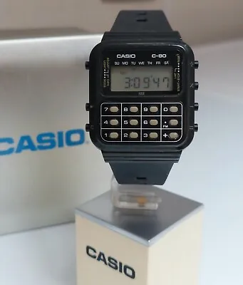 CASIO C-80 CALCULATOR DIGITAL WATCH Module 133 VINTAGE • $400