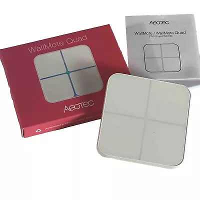 Aeotec ZW130-C WallMote Quad Z-Wave Plus Wireless Wall Switch • £10.50