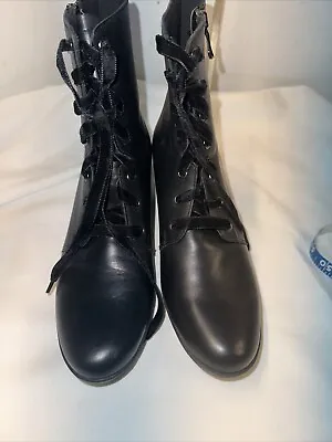 Munro Womens Brittie Black Leather  Ankle Boots Size 9 SS NWOB • $60