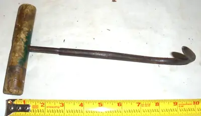 Vintage Rare Antique Hay Bail Ice Hook Metal With Wood Handle • $19.95