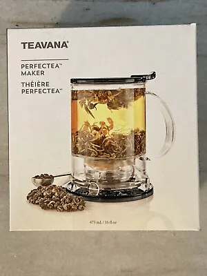 NEW Teavana PerfecTea #2  16 Ounce Tea Maker - Black & Clear • $16