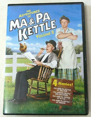 Adventures Of Ma And Pa Kettle Volume 2 DVD 2 Discs 4 Movies • $16.67