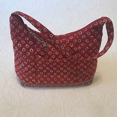 Vera Bradley Retired 2003 Americana Red Shoulder Bag Purse Floral Paisley  USA • $24.99