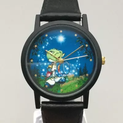 Vintage Disney Jiminy Cricket Watch Unisex 33mm Think Environmental New Battery • $40.49