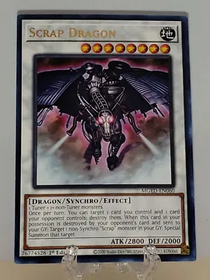 Yu-Gi-Oh! Scrap Dragon MGED-EN060 1st Edition Rare NM • $2.55