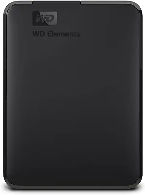 WD 5 TB Elements Portable External Hard Drive - USB 3.0 Black • £152.06