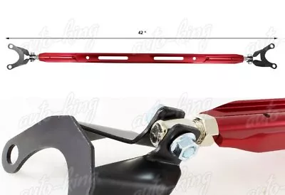 Fit 88-91 Honda Civic/crx Red T-6061 Aluminum Rear Upper Tie Bar Strut Bar • $55.24