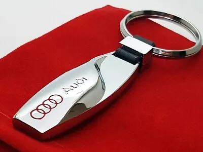 Keyring Audi Keychain Key Ring Car Tt A3 A5 A7 Q7 S4 Q5 A8 A4 Quattro S3 A1 S5 • $13.02