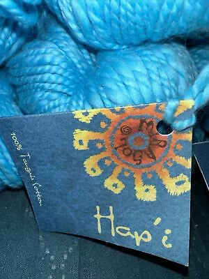Mirasol Yarn - Hapi - #1121 Turquoise Sea -100% Tanguis Cotton 100g. 132 Yards. • $6.50